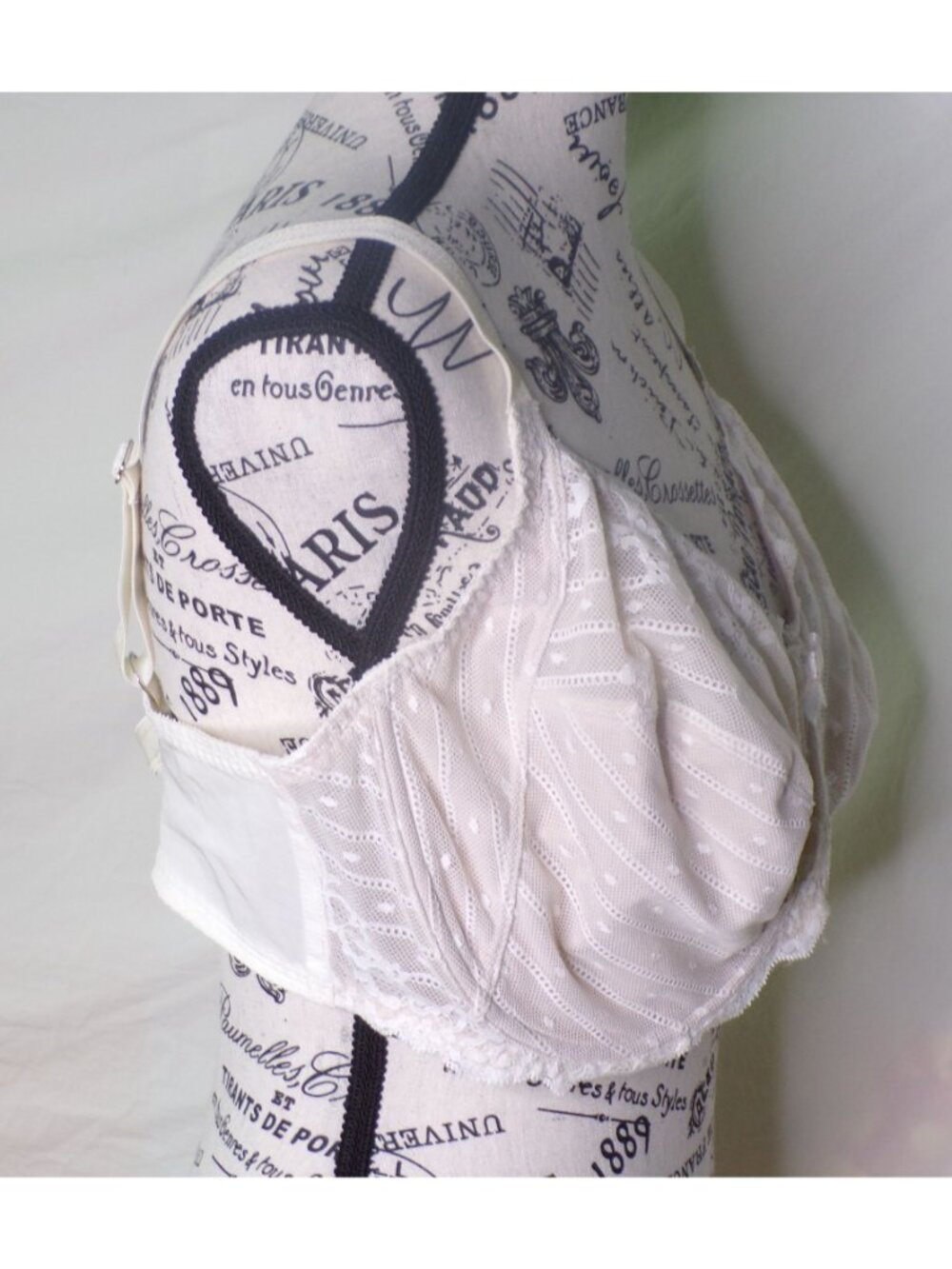 🆕CHANTELLE Rive Gauche Full Coverage Underwire Bra 40DDDD White #3281 - Picture 4 of 7